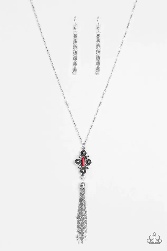 Necklaces Paparazzi Jewelry Paparazzi Necklace Sedona Skies Red