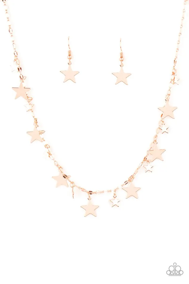 Necklaces Paparazzi Jewelry Paparazzi Necklace Starry Shindig Copper Necklaces Paparazzi Jewelry Paparazzi Necklace Starry Shindig Copper