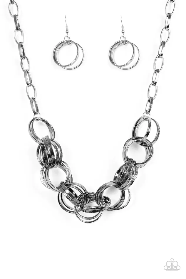 Necklaces Paparazzi Jewelry Paparazzi Necklace Statement Made Black