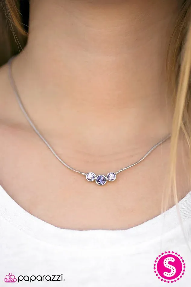 Necklaces Paparazzi Jewelry Paparazzi Necklace Stellar Romance Purple