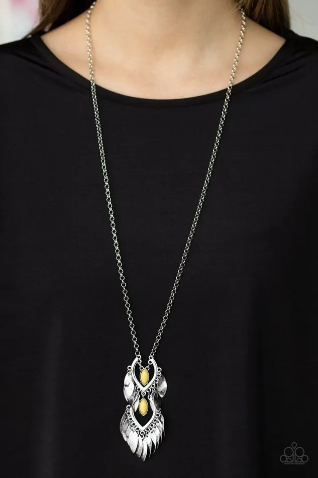 Necklaces Paparazzi Jewelry Paparazzi Necklace Summer SOULstice Yellow