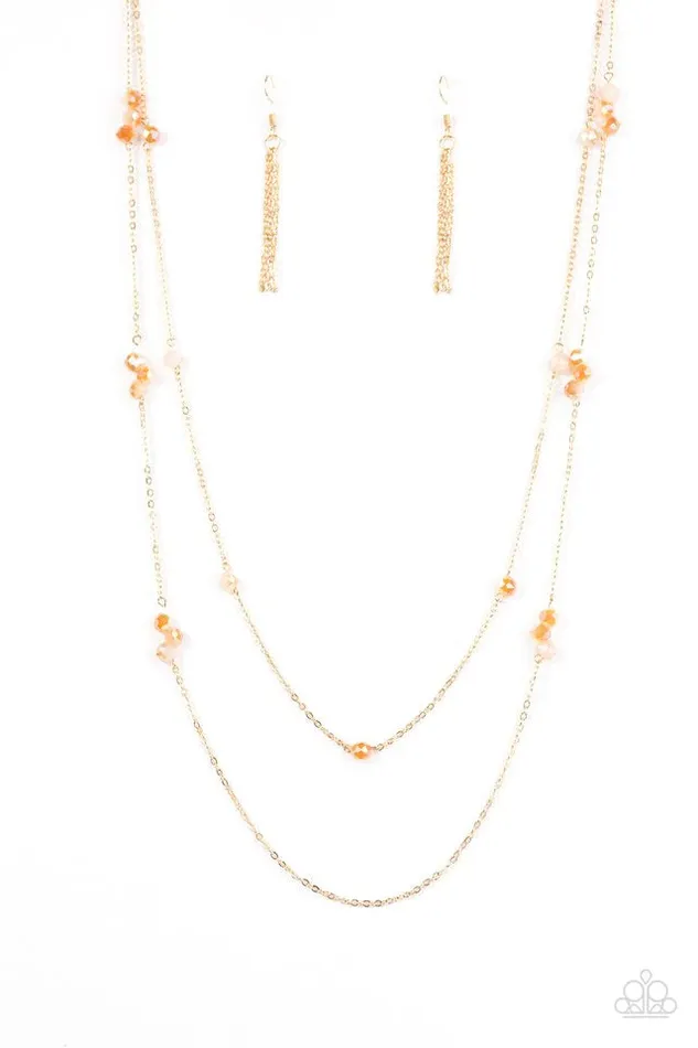 Necklaces Paparazzi Jewelry Paparazzi Necklace Swag and Sparkle Gold