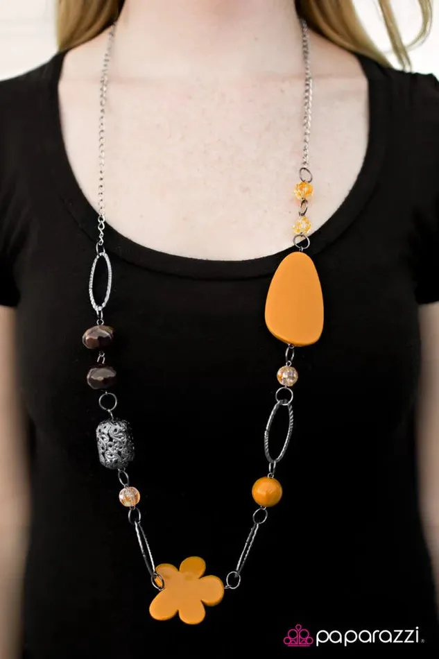 Necklaces Paparazzi Jewelry Paparazzi Necklace Tickle Your Fancy Yellow