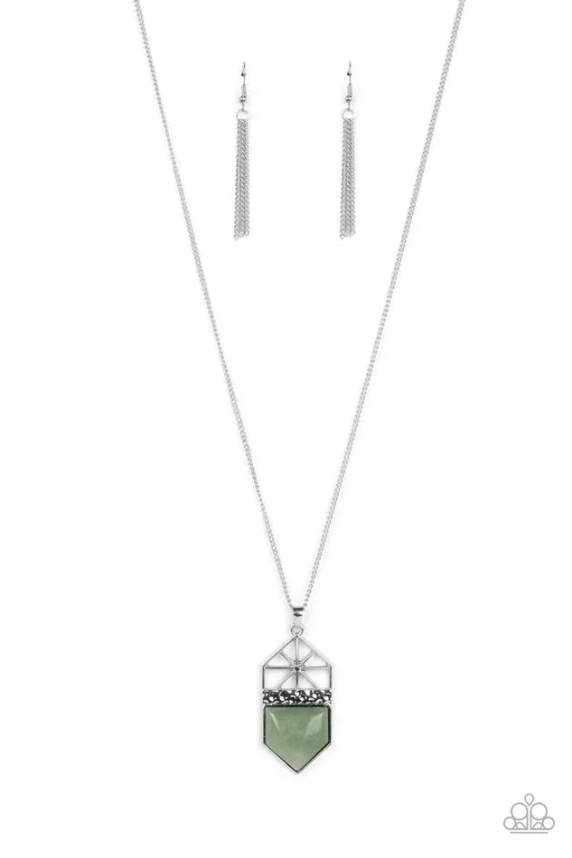Necklaces Paparazzi Jewelry Paparazzi Necklace Trailblazing Talisman Green Necklaces Paparazzi Jewelry Paparazzi Necklace Trailblazing Talisman Green