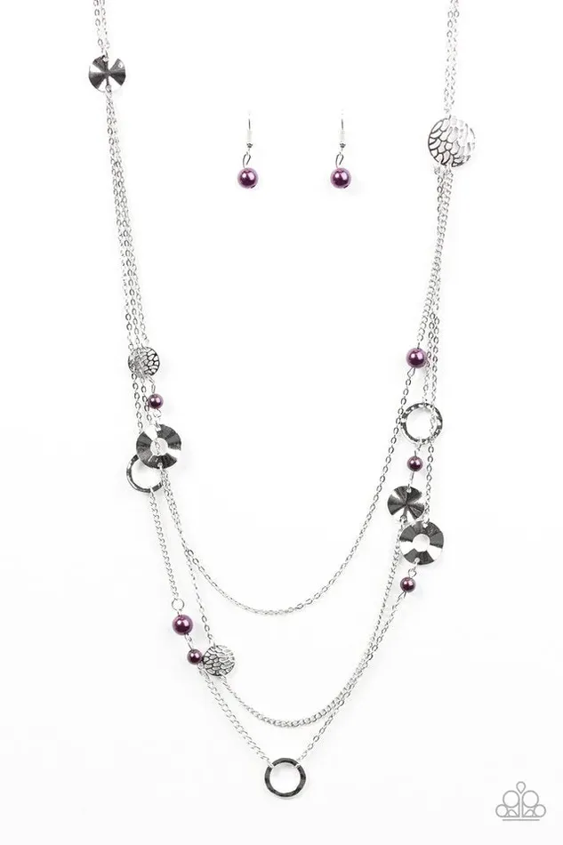 Necklaces Paparazzi Necklace BRIGHT Here BRIGHT Now Purple Paparazzi Jewelry
