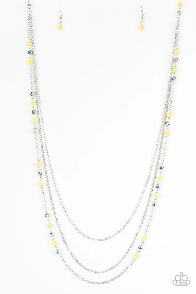 Necklaces Paparazzi Necklace Colorful Cadence Yellow Paparazzi Jewelry