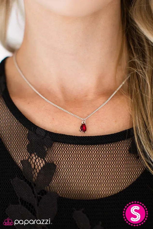 Necklaces Paparazzi Necklace Stormy Nights Red Paparazzi Jewelry