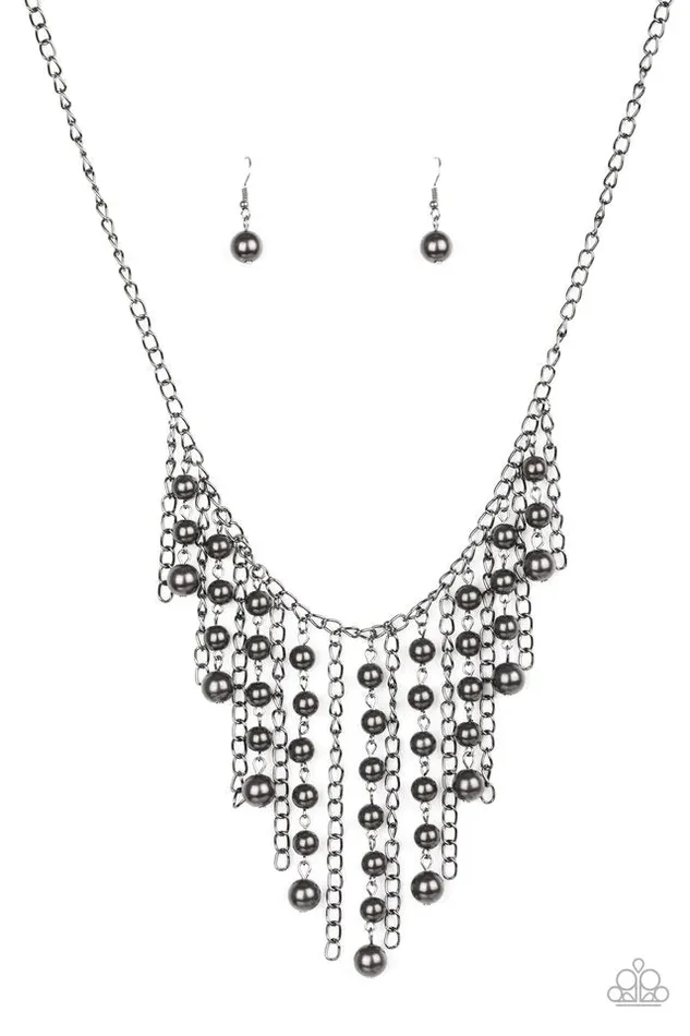 Necklaces Paparazzi Necklace STUN Control Black Paparazzi Jewelry
