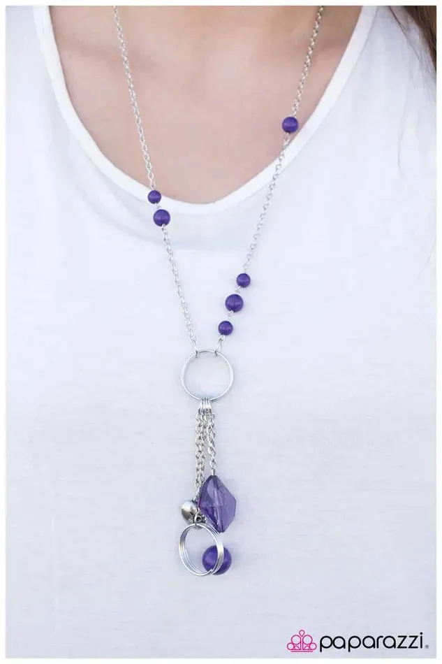 Necklaces Paparazzi Necklace Worked Like a Charm Purple Paparazzi Jewelry