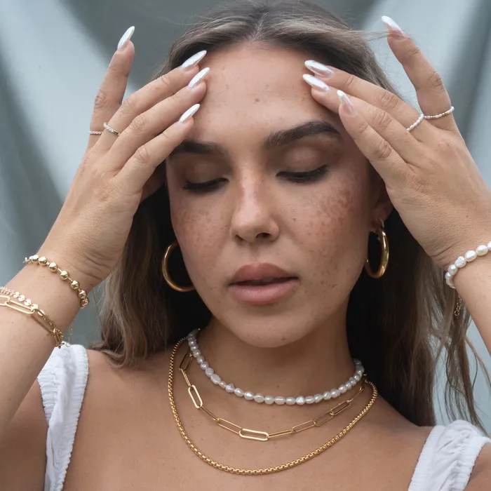 Necklaces Rose Gypsy Gold Filled Flat Stella Necklace