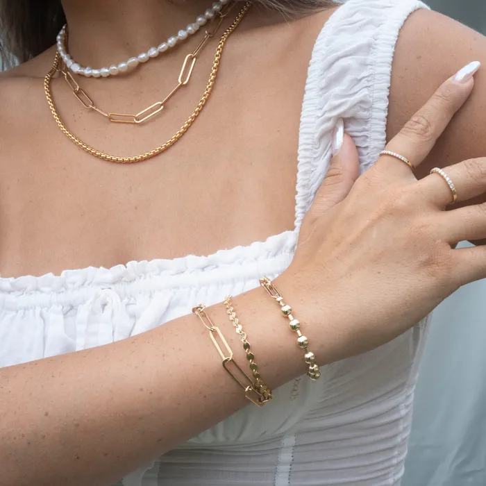 Necklaces Rose Gypsy Gold Filled Flat Stella Necklace