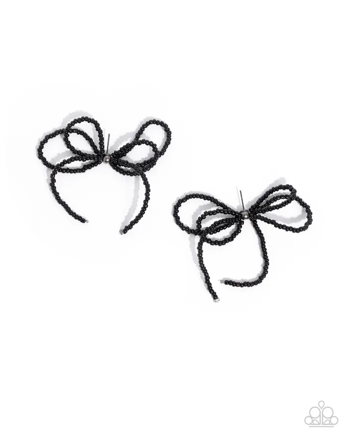 Paparazzi Accessories Earrings Paparazzi Earring Sophisticated Sprinkle Black