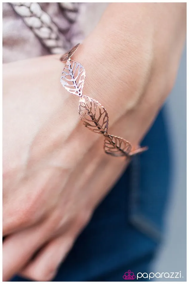 Paparazzi Bracelet Autumn Leaves Copper Paparazzi Jewelry Bracelets