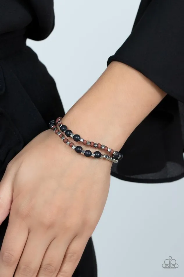Paparazzi Bracelet Backcountry Beauty Black Paparazzi Jewelry Bracelets