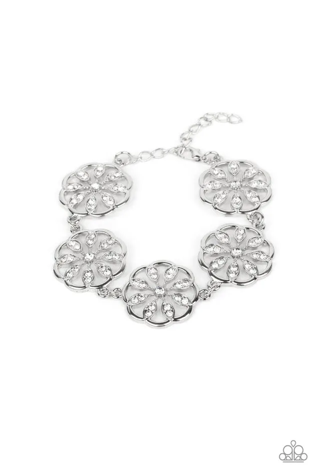 Paparazzi Bracelet Blooming Bling White Paparazzi Jewelry Bracelets Paparazzi Bracelet Blooming Bling White Paparazzi Jewelry Bracelets