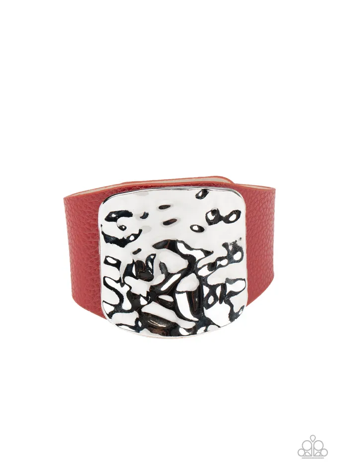 Paparazzi Bracelet Brighten Up Red Paparazzi Jewelry Bracelets