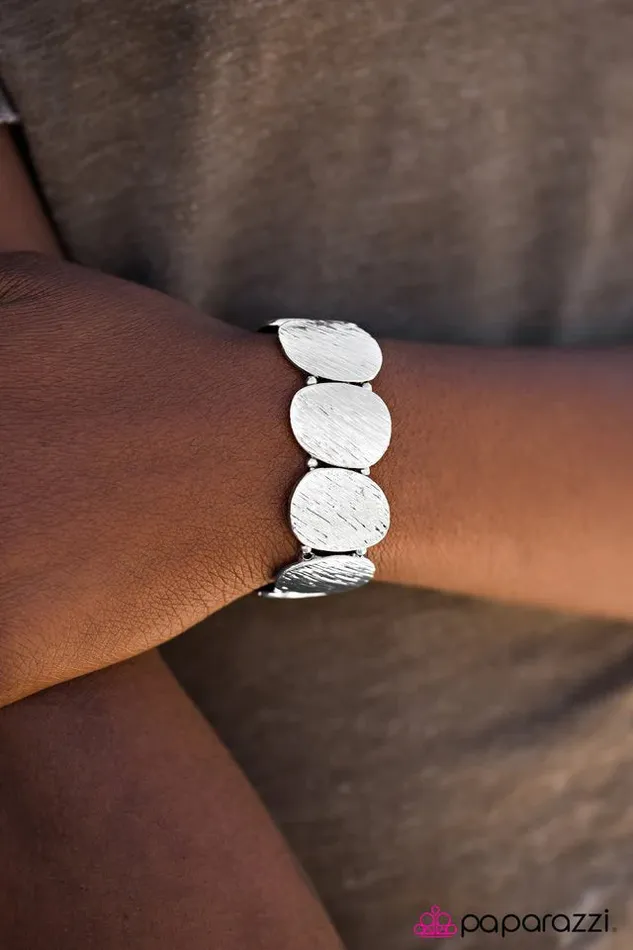 Paparazzi Bracelet CAVE It Silver Paparazzi Jewelry Bracelets