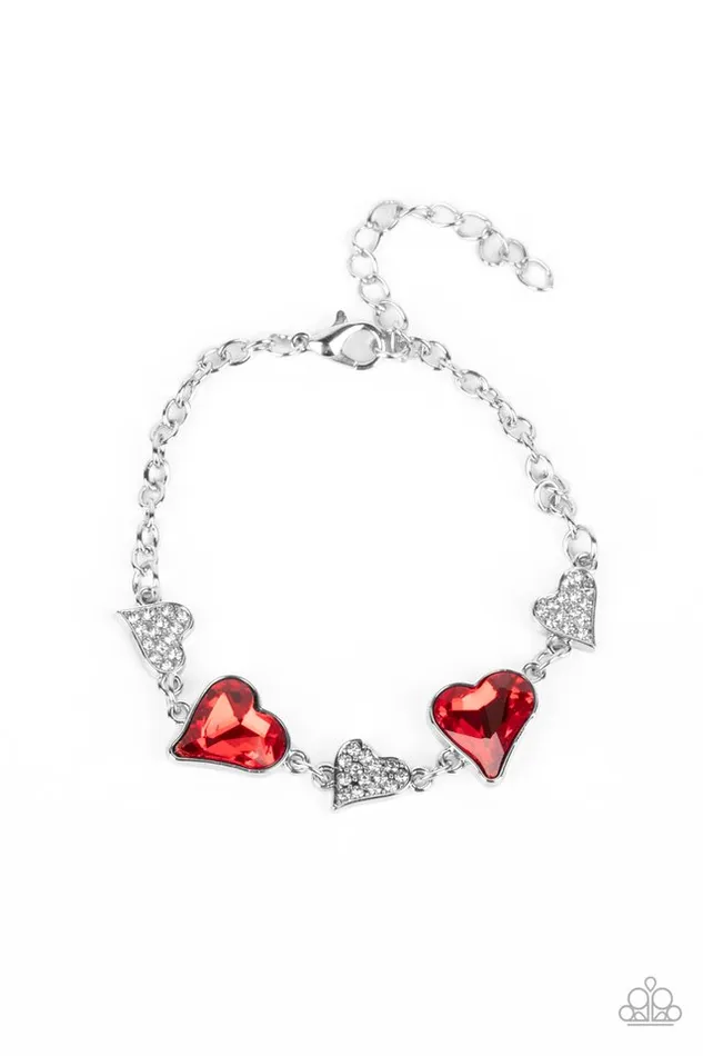 Paparazzi Bracelet Cluelessly Crushing Red Paparazzi Jewelry Bracelets Paparazzi Bracelet Cluelessly Crushing Red Paparazzi Jewelry Bracelets
