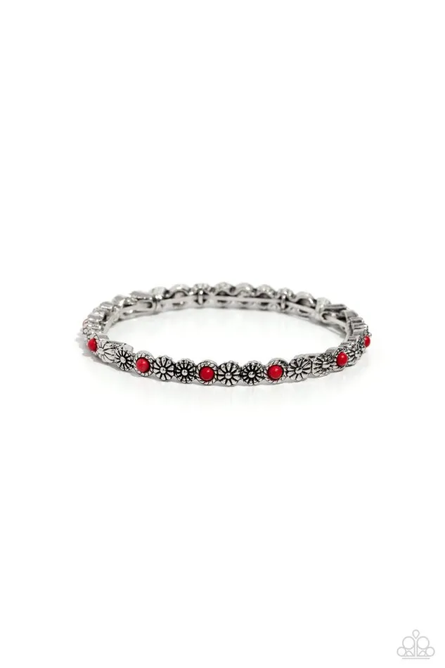Paparazzi Bracelet Floral Fast Lane Red Paparazzi Jewelry Bracelets Paparazzi Bracelet Floral Fast Lane Red Paparazzi Jewelry Bracelets