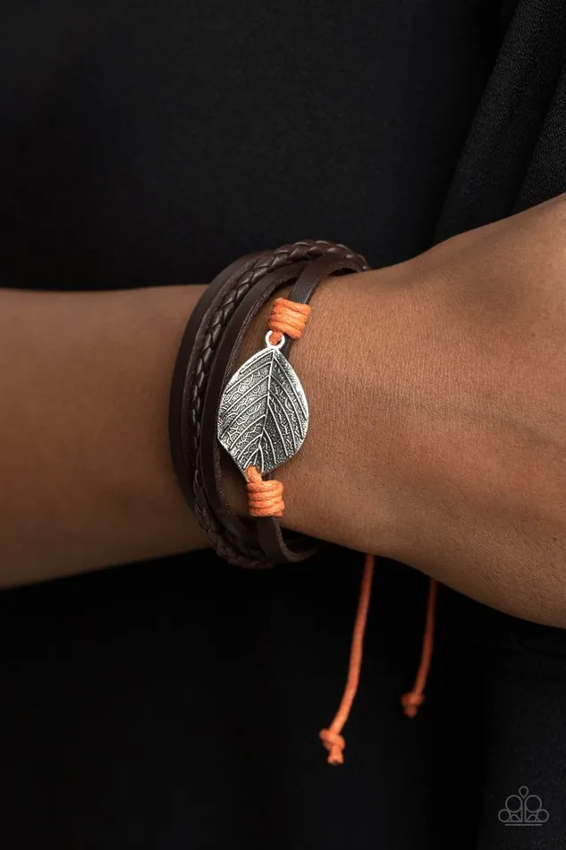 Paparazzi Bracelet FROND and Center Orange Paparazzi Jewelry Bracelets