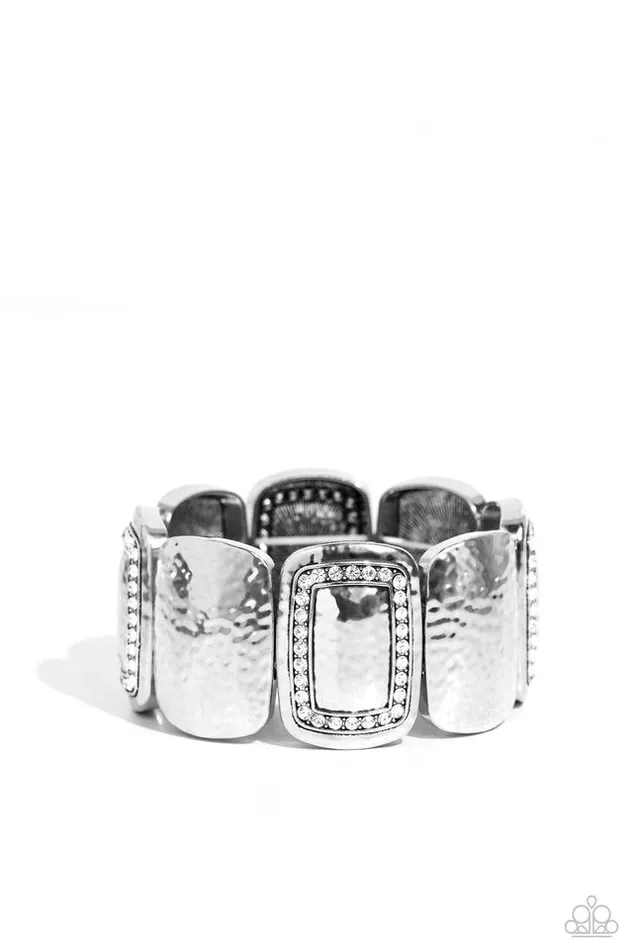 Paparazzi Bracelet Refined Radiance White Paparazzi Jewelry Bracelets Paparazzi Bracelet Refined Radiance White Paparazzi Jewelry Bracelets