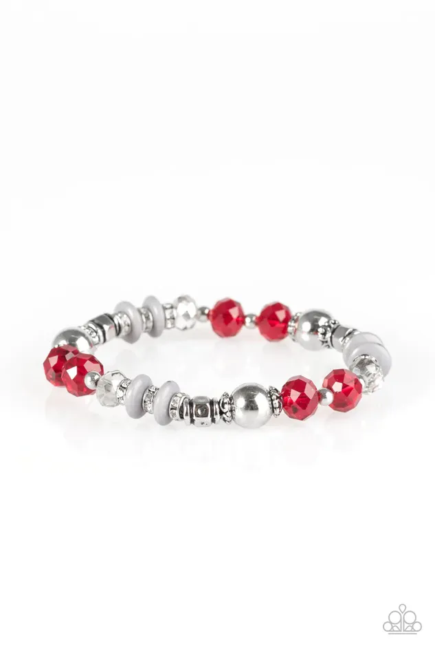 Paparazzi Bracelet Royal Riviera Red Paparazzi Jewelry Bracelets