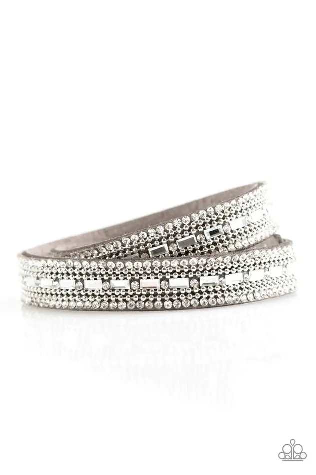 Paparazzi Bracelet Shimmer and Sass Silver Paparazzi Jewelry Bracelets