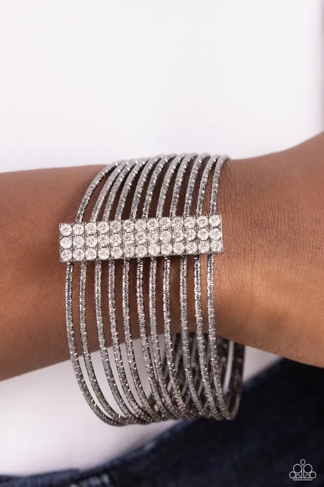 Paparazzi Bracelet Shimmery Silhouette Black Paparazzi Jewelry Bracelets