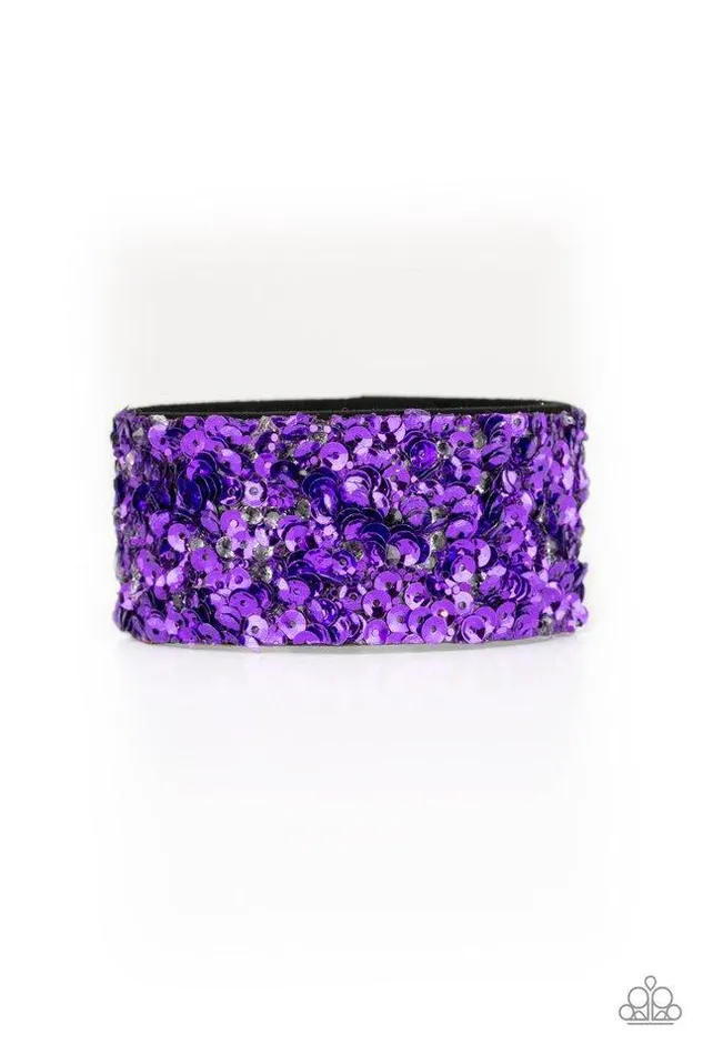 Paparazzi Bracelet Starry Sequins Purple Paparazzi Jewelry Bracelets