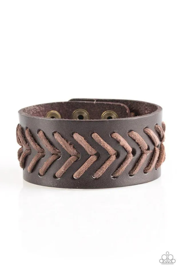 Paparazzi Bracelet Take Me Out To The Ball Game Brown Paparazzi Jewelry Bracelets