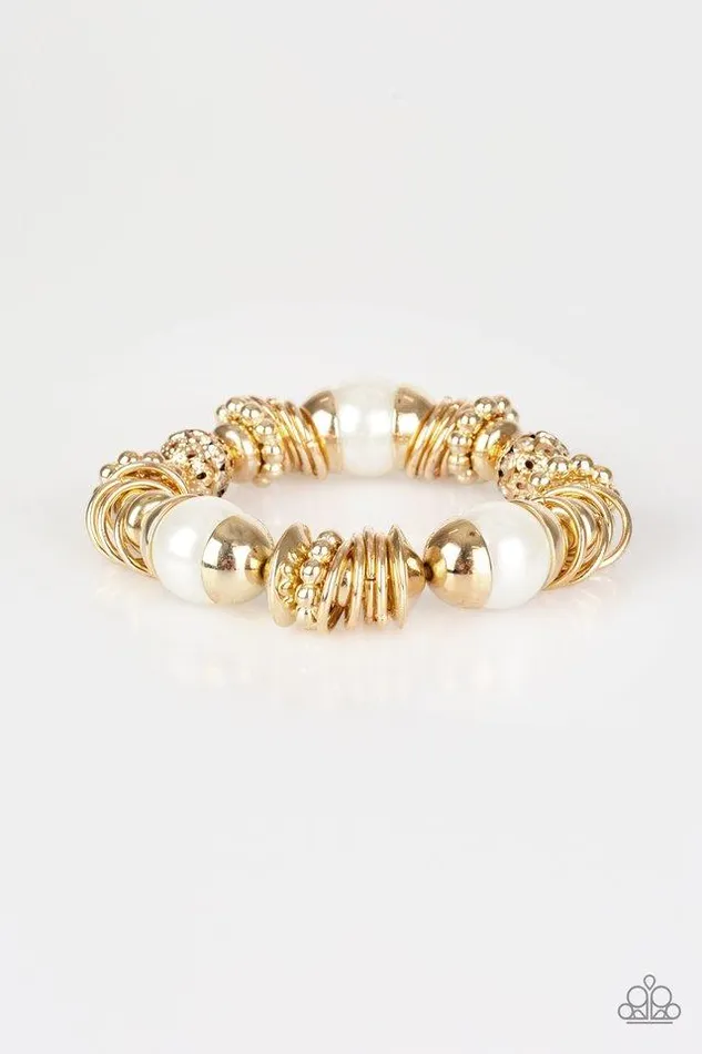 Paparazzi Bracelet Uptown Tease Gold Paparazzi Jewelry Bracelets
