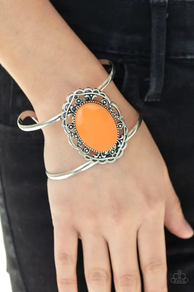 Paparazzi Bracelet Vibrantly Vibrant Orange Paparazzi Jewelry Bracelets