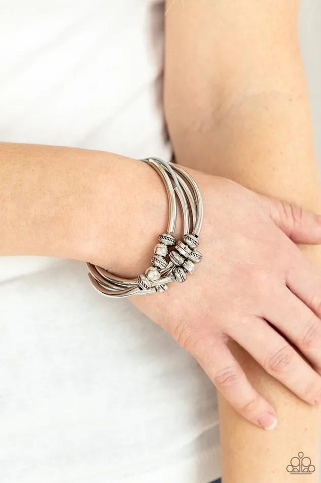 Paparazzi Bracelet We Aim To Please Silver Paparazzi Jewelry Bracelets