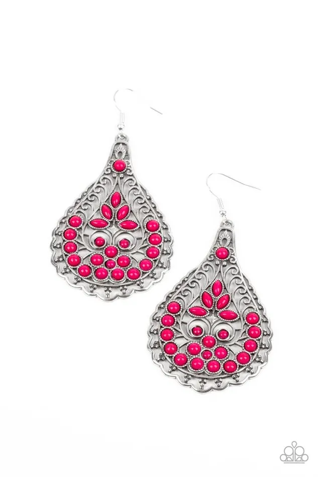 Paparazzi Earring Botanical Beauty Pink Paparazzi Jewelry Earrings Paparazzi Earring Botanical Beauty Pink Paparazzi Jewelry Earrings