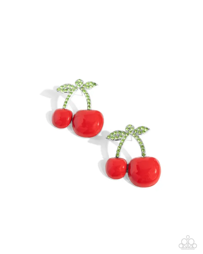 Paparazzi Earring Charming Cherries Red Paparazzi Jewelry Earrings Paparazzi Earring Charming Cherries Red Paparazzi Jewelry Earrings