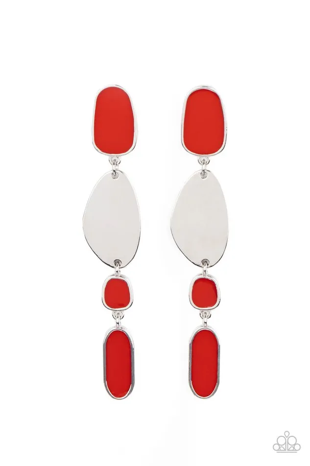 Paparazzi Earring Deco By Design Red Paparazzi Jewelry Earrings Paparazzi Earring Deco By Design Red Paparazzi Jewelry Earrings