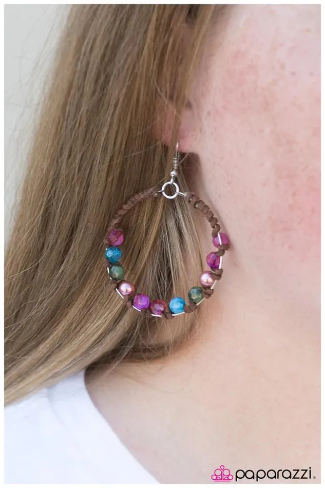 Paparazzi Earring Desert Rose Multi Paparazzi Jewelry Earrings