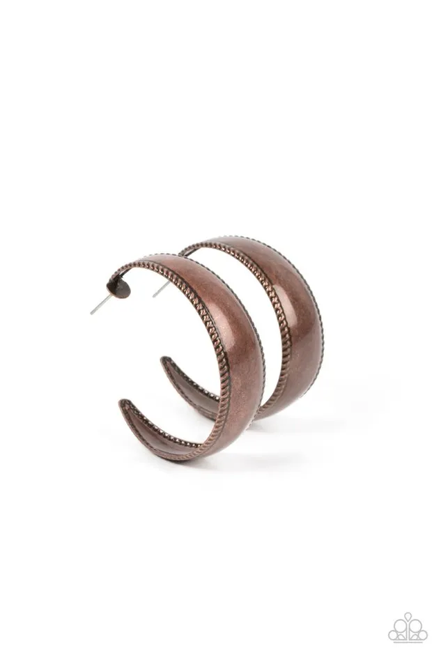 Paparazzi Earring Dune Dynasty Copper Paparazzi Jewelry Earrings Paparazzi Earring Dune Dynasty Copper Paparazzi Jewelry Earrings
