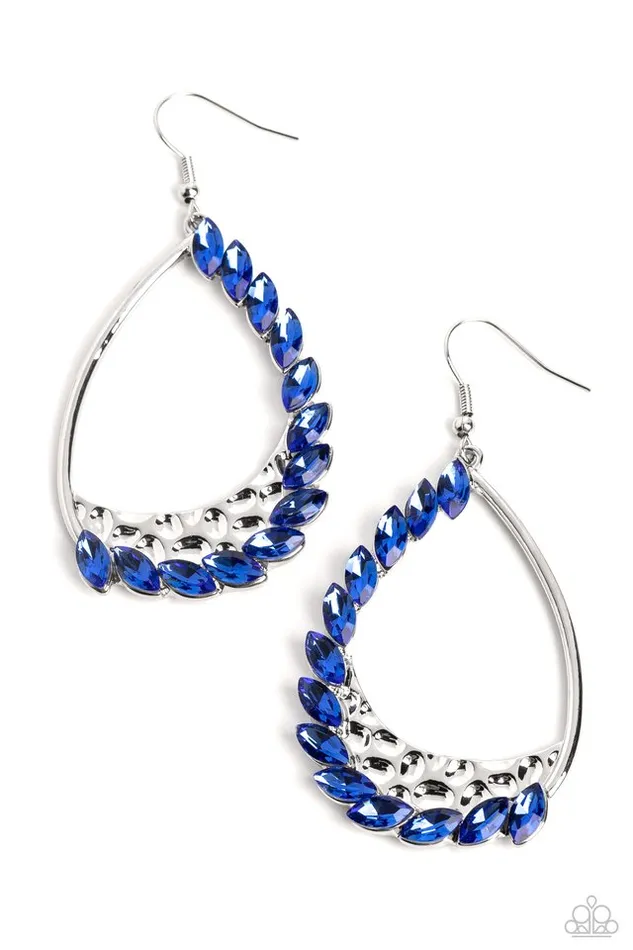 Paparazzi Earring Looking Sharp Blue Paparazzi Jewelry Earrings