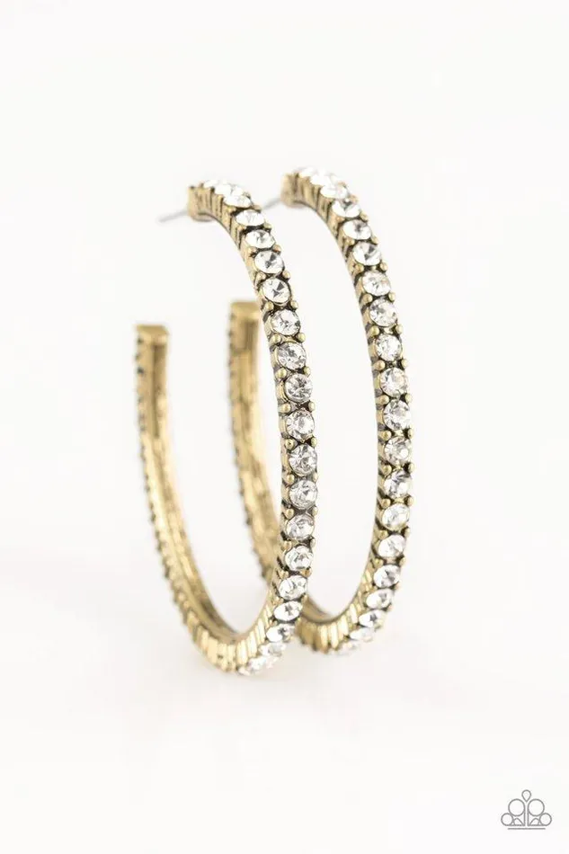 Paparazzi Earring Must Be The Money Brass Paparazzi Jewelry Earrings