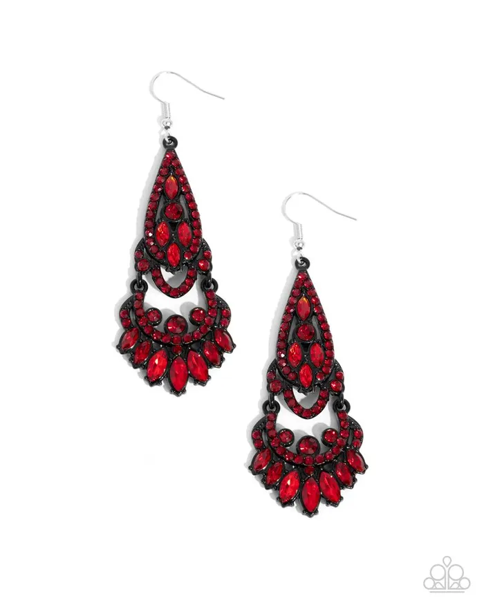 Paparazzi Earring Opera Stage Red Paparazzi Jewelry Earrings Paparazzi Earring Opera Stage Red Paparazzi Jewelry Earrings