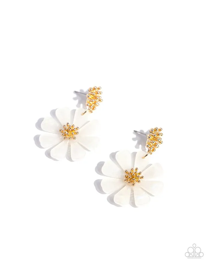 Paparazzi Earring Poetically Pastel White Paparazzi Jewelry Earrings Paparazzi Earring Poetically Pastel White Paparazzi Jewelry Earrings