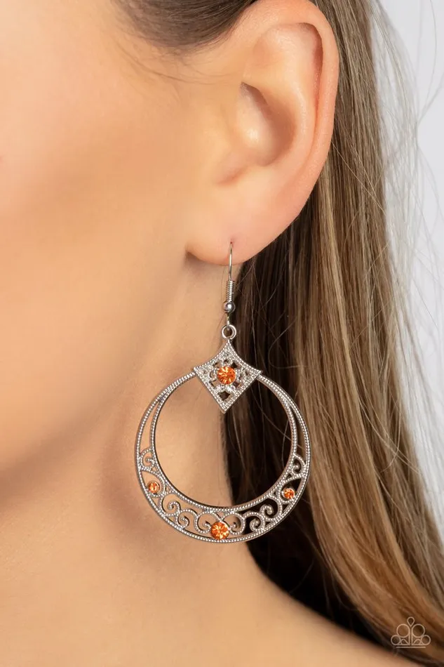 Paparazzi Earring Royal Resort Orange Paparazzi Jewelry Earrings