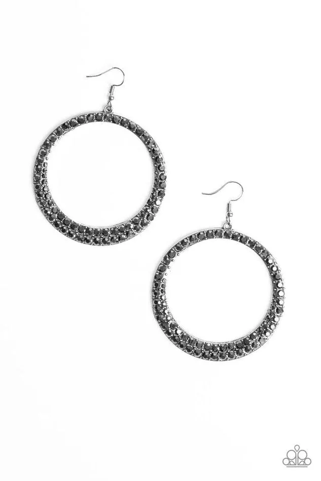 Paparazzi Earring So Demanding Silver Paparazzi Jewelry Earrings