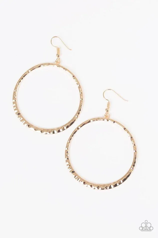 Paparazzi Earring So Sleek Gold Paparazzi Jewelry Earrings