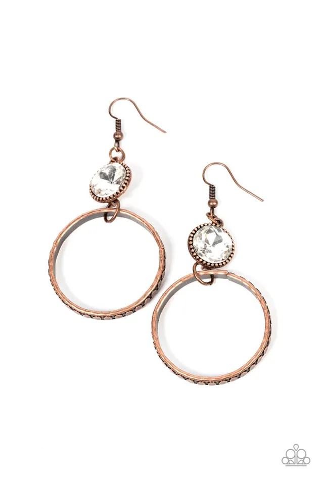Paparazzi Earring Standalone Sparkle Copper Paparazzi Jewelry Earrings Paparazzi Earring Standalone Sparkle Copper Paparazzi Jewelry Earrings