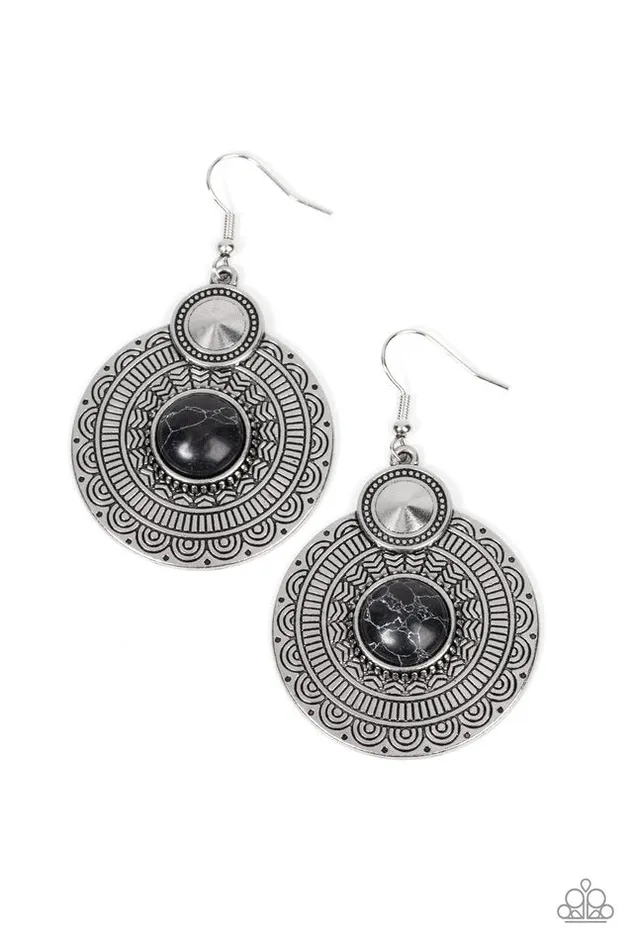 Paparazzi Earring Terra Throwdown Black Paparazzi Jewelry Earrings Paparazzi Earring Terra Throwdown Black Paparazzi Jewelry Earrings