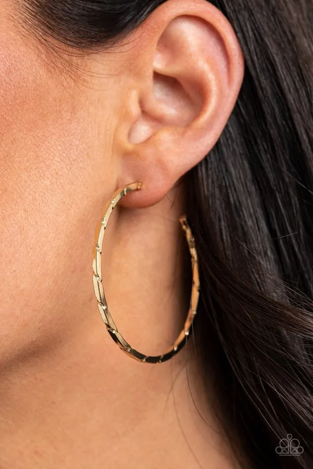 Paparazzi Earring Unregulated Gold Paparazzi Jewelry Earrings