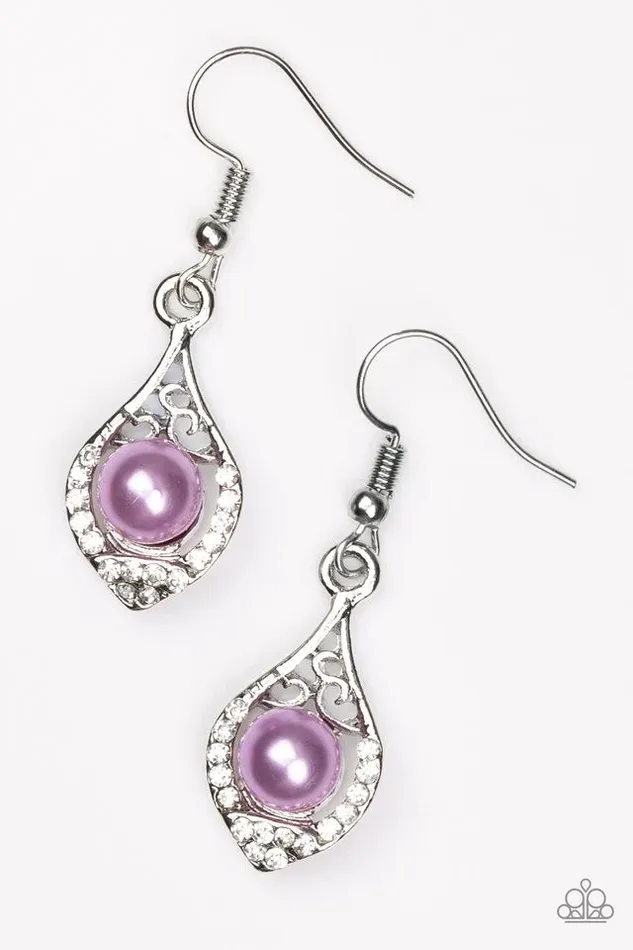 Paparazzi Earring Westminster Waltz Purple Paparazzi Jewelry Earrings