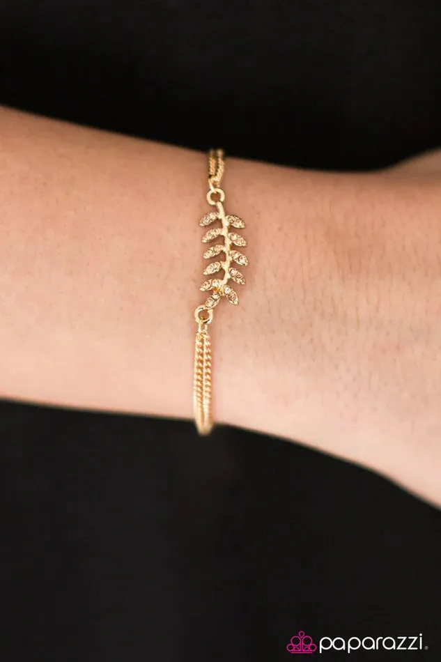 Paparazzi Jewelry Bracelets Paparazzi Bracelet Deep Roots Gold